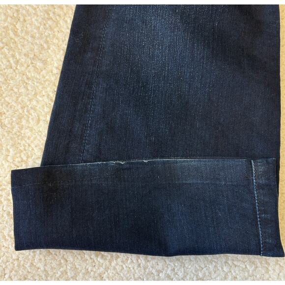 7 For All Man Kind Dojo Jeans Women's Dark Wash Flare Low Rise Size 27 - Picture 10 of 10
